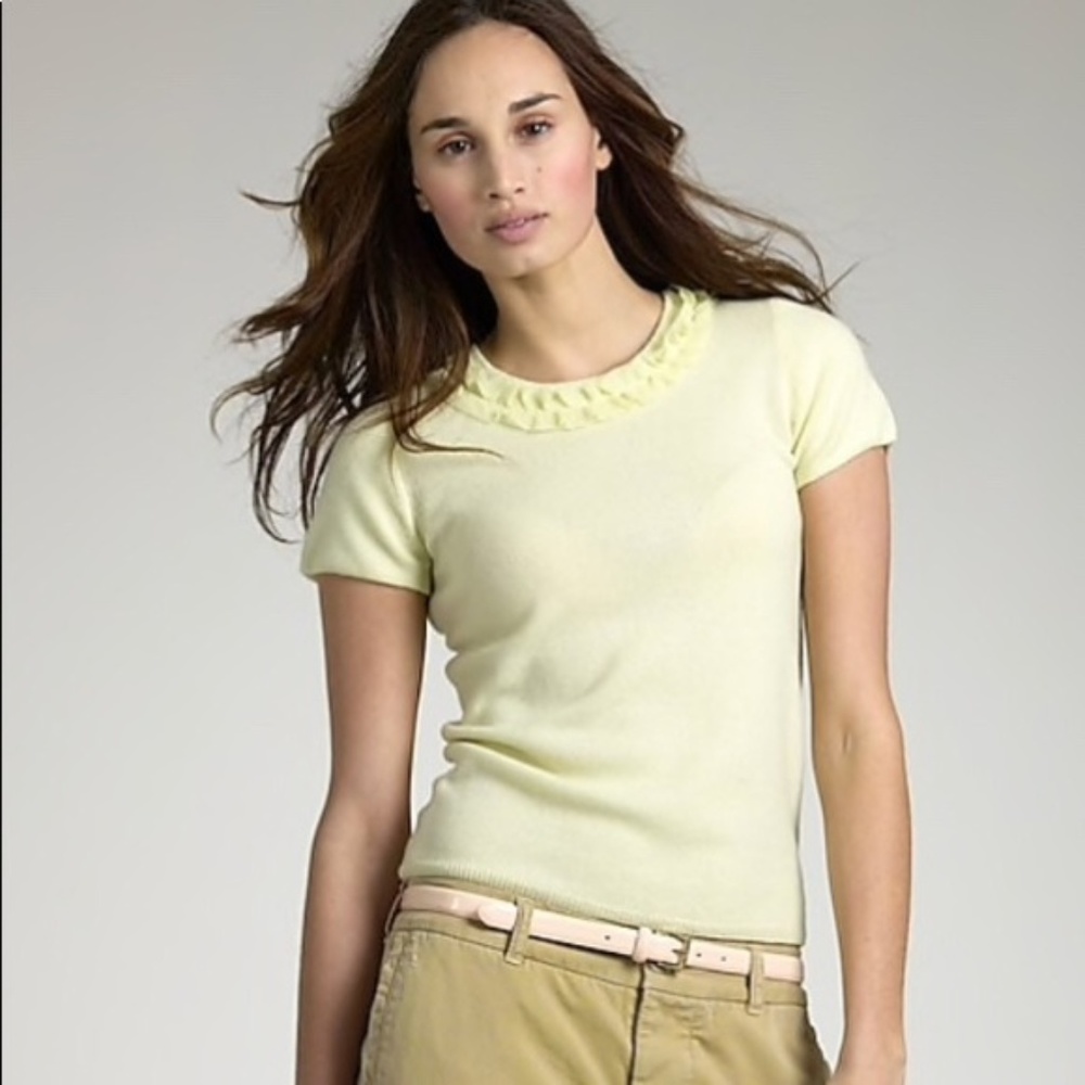 J. Crew 100% Cashmere Darling Crewneck Tee